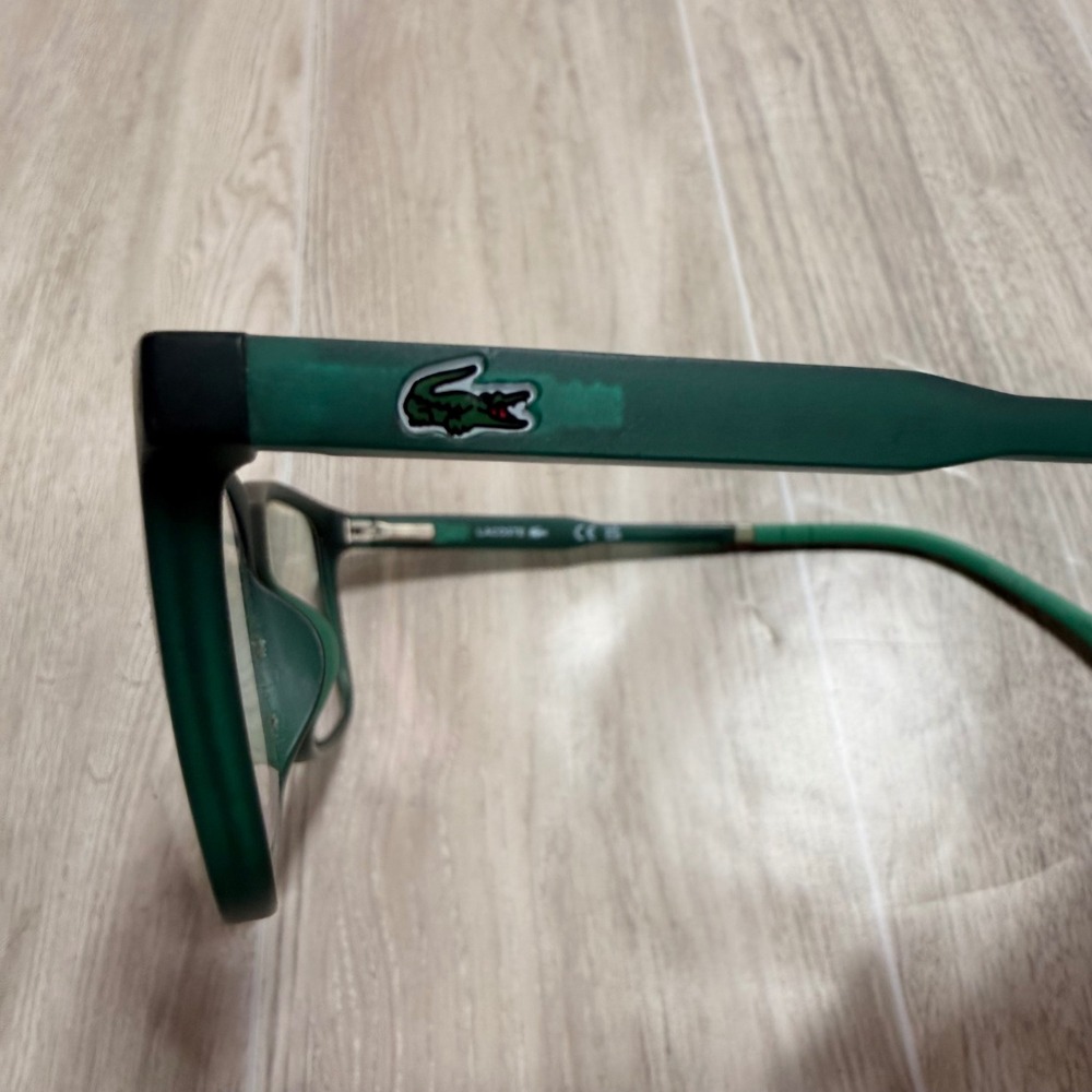 Lacoste L2707 Matte Green Black Rectangular Eyeglasses Frames Crocodile Logo - Picture 3 of 6